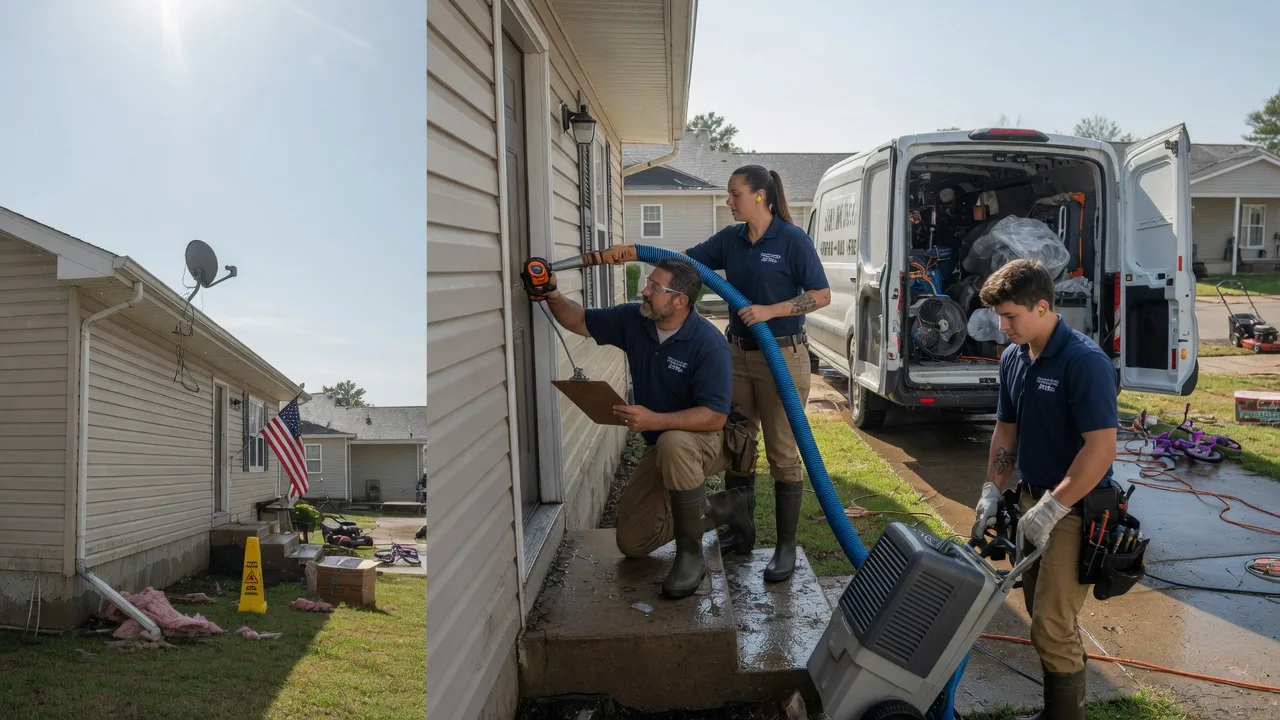 Ceiling Water Damage Restoration in Perrysville, IN near me